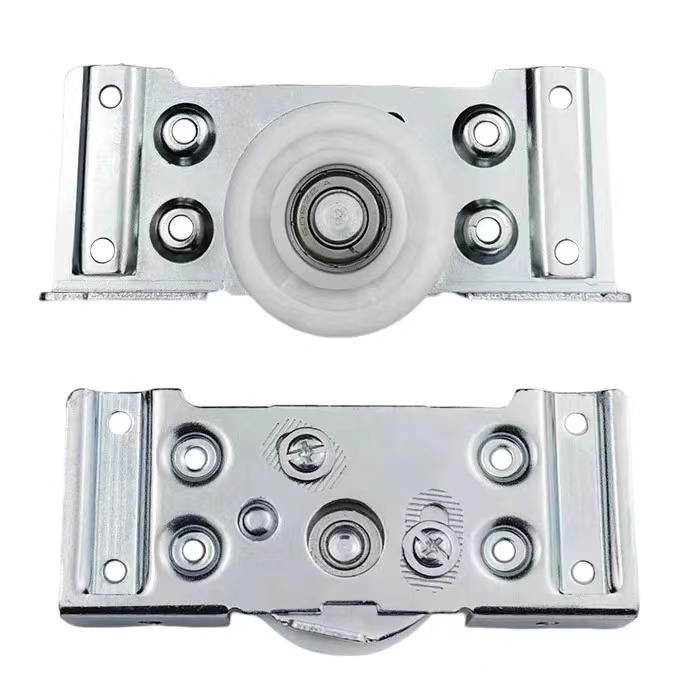 Custom Label aluminium sliding door wheels for rotational slide gate or oem sliding window door nylon roller wheel