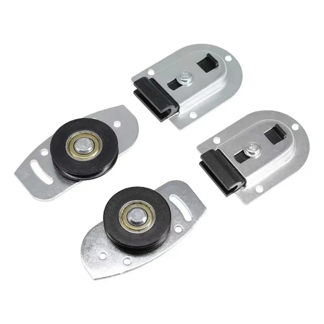 Original sliding gate steel wheel and slim sliding door roller wheels with soft close damper sliding door roller track wheels