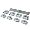 Explosive New Products four wheels and bearing sliding door roller wheel or steel gates plated fitting wardrobe door wheel