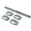 Explosive New Products four wheels and bearing sliding door roller wheel or steel gates plated fitting wardrobe door wheel