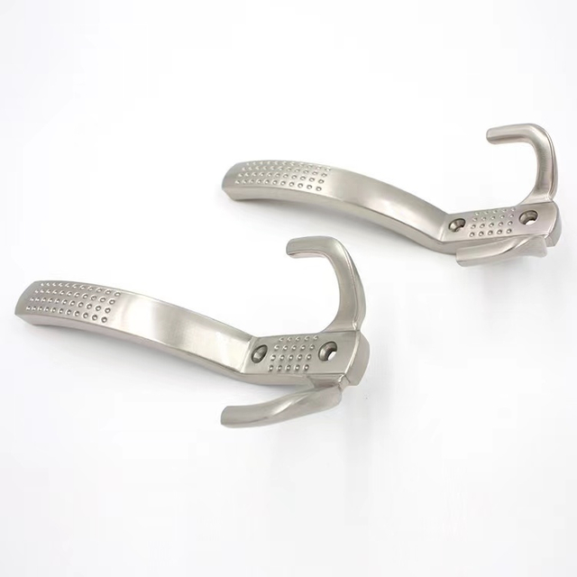 Cheap Wholesale clothes wall hook for store 42cm adult plastic clothes hanger with wooden clothes wall hook