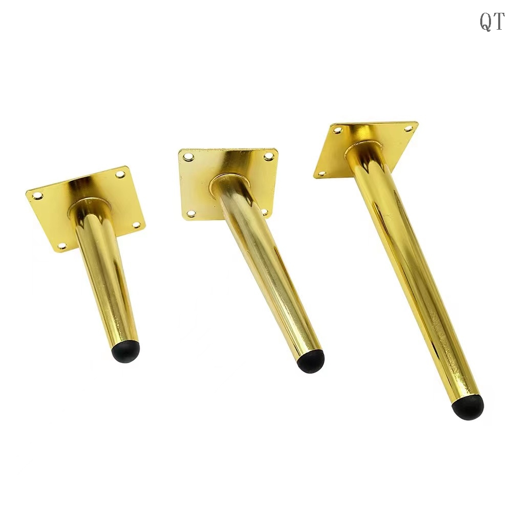 Factory Wholesale iron sofa legs for furniture cabinet gold table sofa legs and modern furniture fitting iron chrome sofa legs