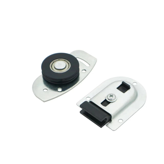 door roller hanging wheels for sliding do roller bearing wheel and c shape sliding door lead guide track rail roller wheel