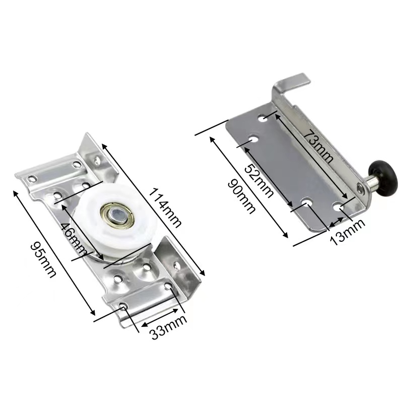 Custom Private Label aluminum sliding door wheel or pulley load capacity for sliding gate roller wheel and sliding doors wheels