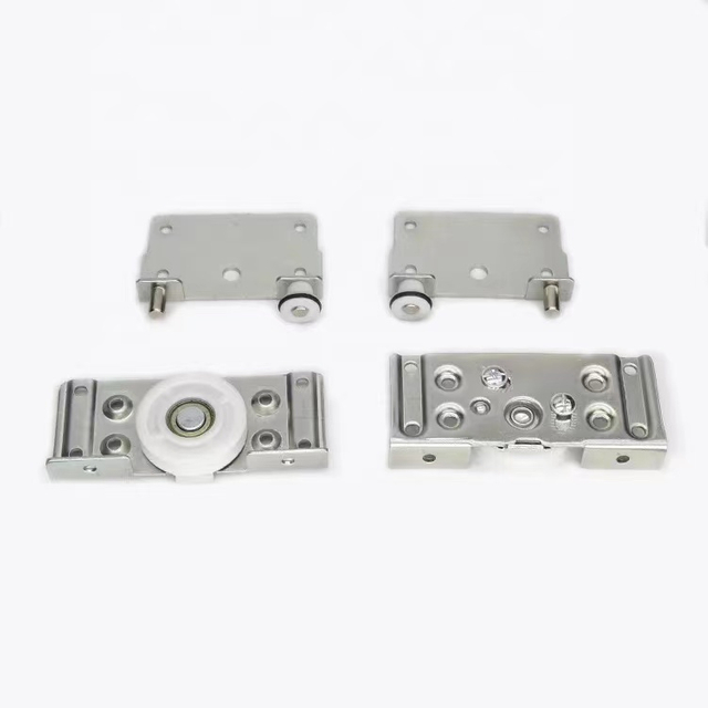 2023 Hot Sale heavy duty sliding door wheel shock absorption sliding gate track roller wheel and 2 roller bottom wardrobe wheels