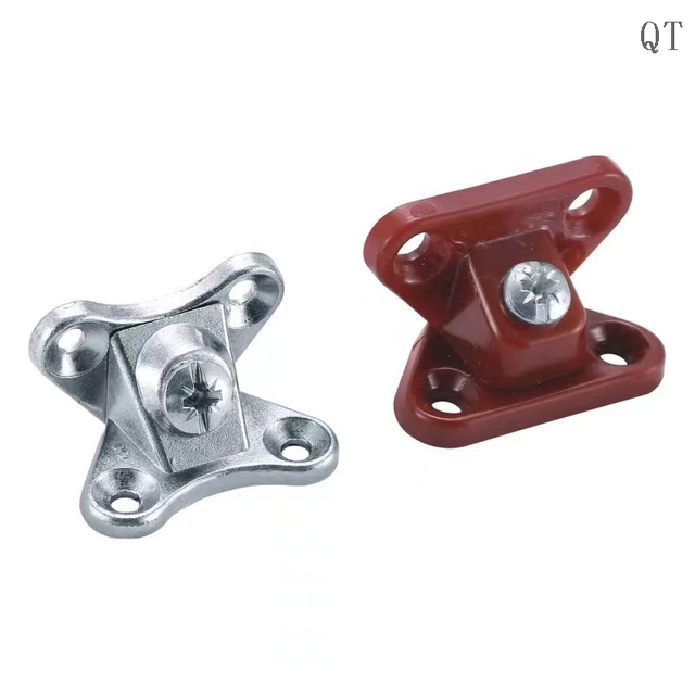 Custom Private Label furniture hardware chrome connector and furniture hardware 3 in 1 connector alu profil corner brackets