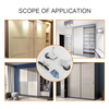 Low Price matex roller wheel for sliding door rollers wheel and rubber coated 625 pvc soft closing wardrobe sliding door wheel