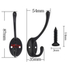 Selling clothes hook for clothes hanger hook pole clothes bag key and wall coat rack with 3 to 6 hooks