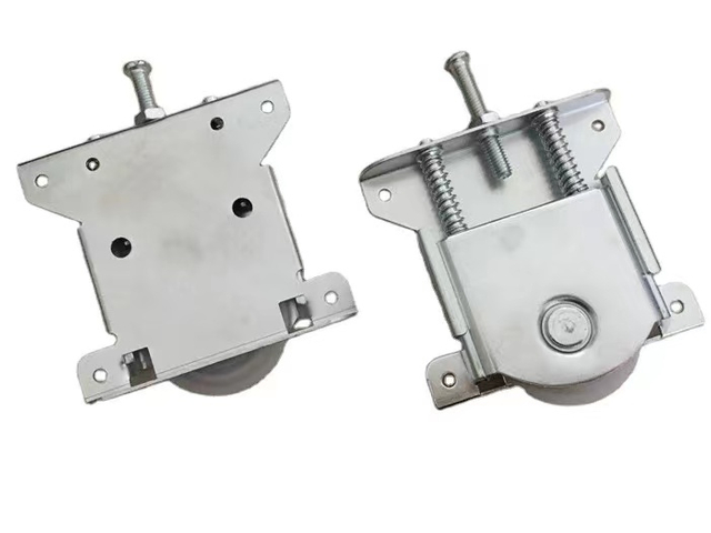 New Design shock absorption sliding gate track roller wheel and 2 curved sliding gate track and slide gate caster wheel