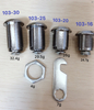 New Product drawer lock furniture hardware 22 mm pressure pin lock for sliding door&drawer child safety strap lock adhesive