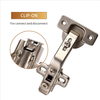 New design premium cabinet soft close door pivot glass to glass furniture hinges