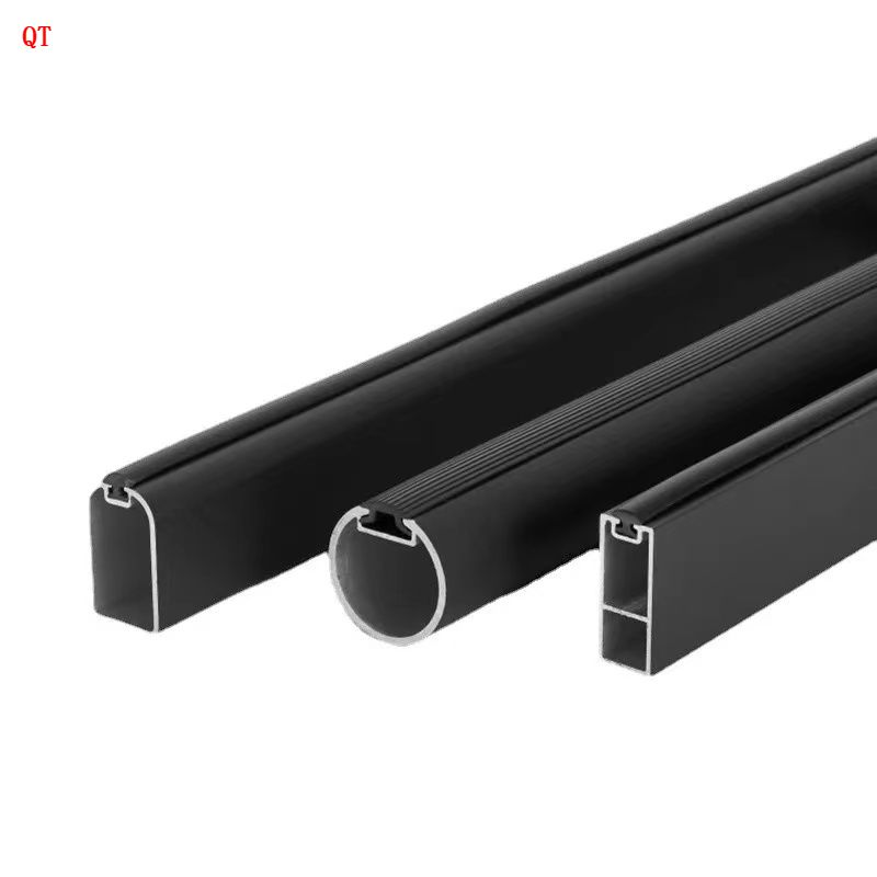 Minimalist Italian Style Aluminum Profile Wardrobe 6063 T5 Aluminum Kitchen Cabinet Wardrobe Frame Glass Door Profile