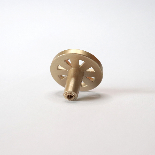 Wholesale private brand Brushed brass knurled classical ceramics cabinet 96mm pull handles gner cabinet handles brushed