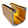 Minimalist Italian Style Aluminum Profile Wardrobe 6063 T5 Aluminum Kitchen Cabinet Wardrobe Frame Glass Door Profile