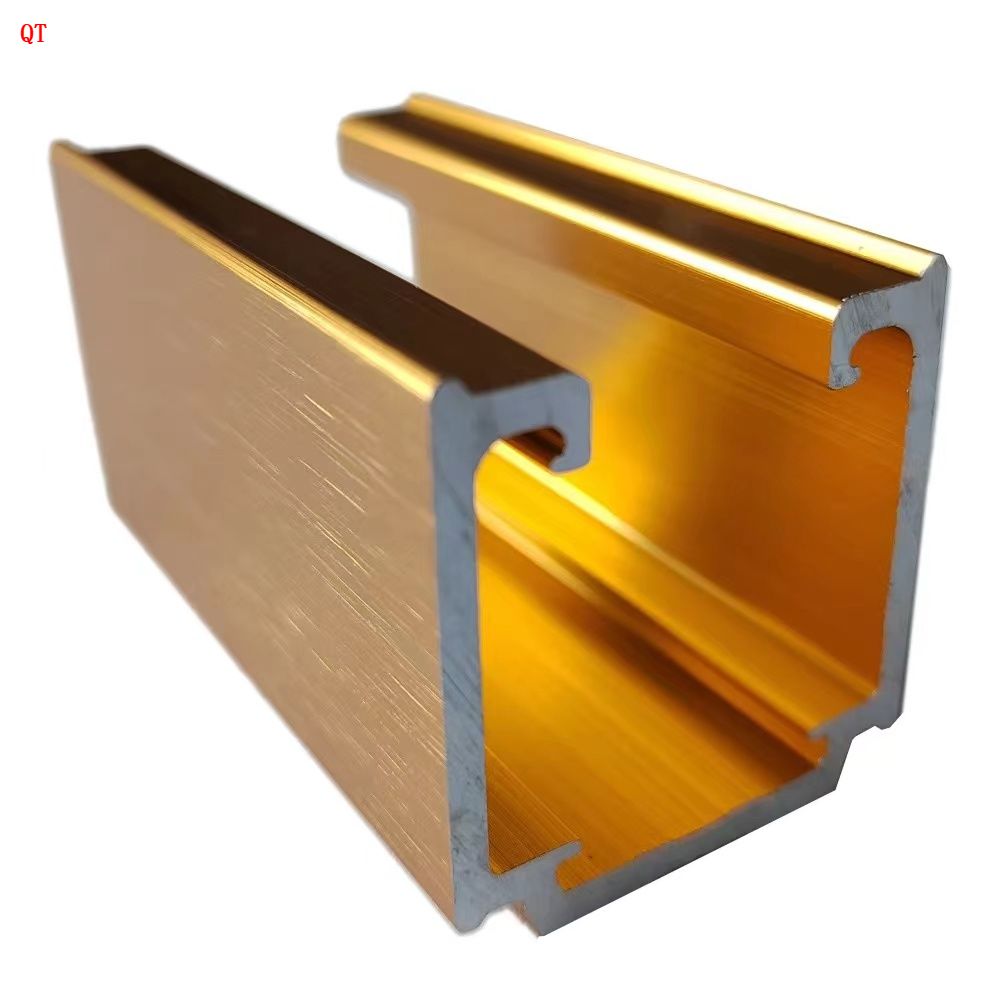 Minimalist Italian Style Aluminum Profile Wardrobe 6063 T5 Aluminum Kitchen Cabinet Wardrobe Frame Glass Door Profile