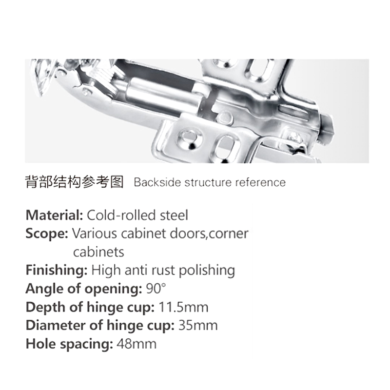 Normal 45 degree hinge container pivot door floor spring Cold rolled steel prevents rust of high quality furniture hinge