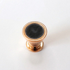Classic aluminum alloy square pipe thread 12mm plastic foot gold black bright chrome plating process cabinet handle