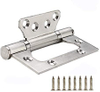 New stainless steel heavy duty big steel adjustable hidden and glass cupboard door frameless shower screen 3 knuckle door hinges