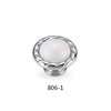 New arrival of goods Crystal Clear Aluminum Alloy Black crystal drawer pull resin wood pull handle cabinet handle