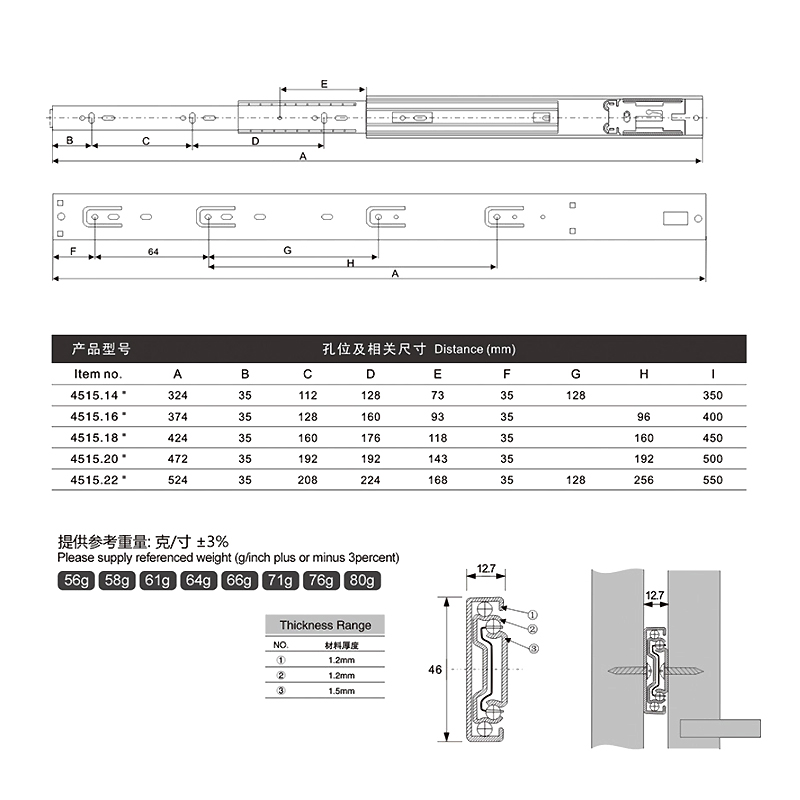 factory manufacture hide drawer slide kitchen drawer dividers clip-on soft-closing gate hinges adjustable