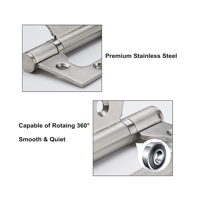 High Quality stainless steel shower glass door pivot door floor hinge with ball bearings minimalist hinge