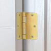 Customize door hinges 1mm interior frameless door with hidden adjustable aluminium hinges finishing& plastic cover door hinge