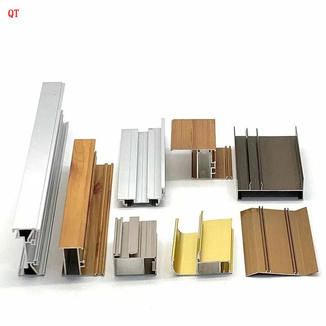 aluminium construction profiles for Brazil windows and doors aluminium powder coat wood grain aluminium profiles