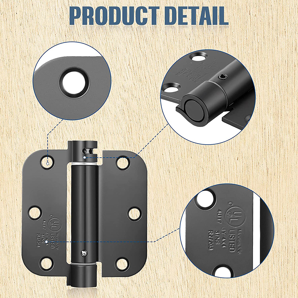 Fashion hinges and trap door guangzhou concealed hinges for thick doors 4inch round corner closer spring western hinges