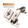 New design premium cabinet soft close door pivot glass to glass furniture hinges