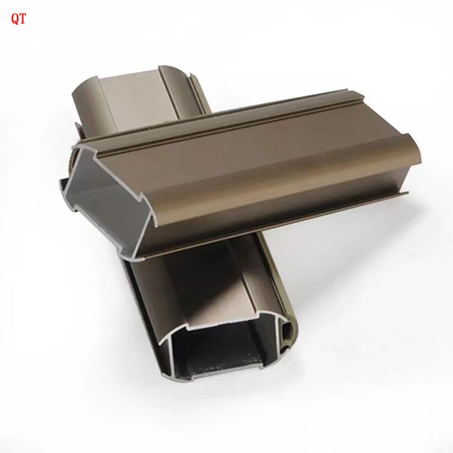 Minimalist Italian Style Aluminum Profile Wardrobe 6063 T5 Aluminum Kitchen Cabinet Wardrobe Frame Glass Door Profile